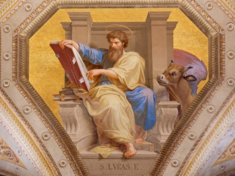 São Lucas é o autor do Terceiro Evangelho e retratou a Virgem Maria