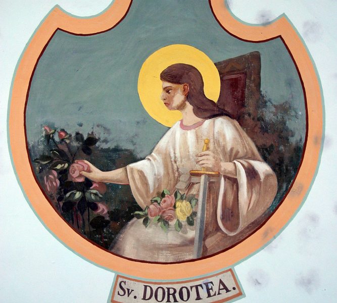 A história de Santa Dorotéia, famosa pelas conversões que gerou, e as maçãs e rosas do paraíso