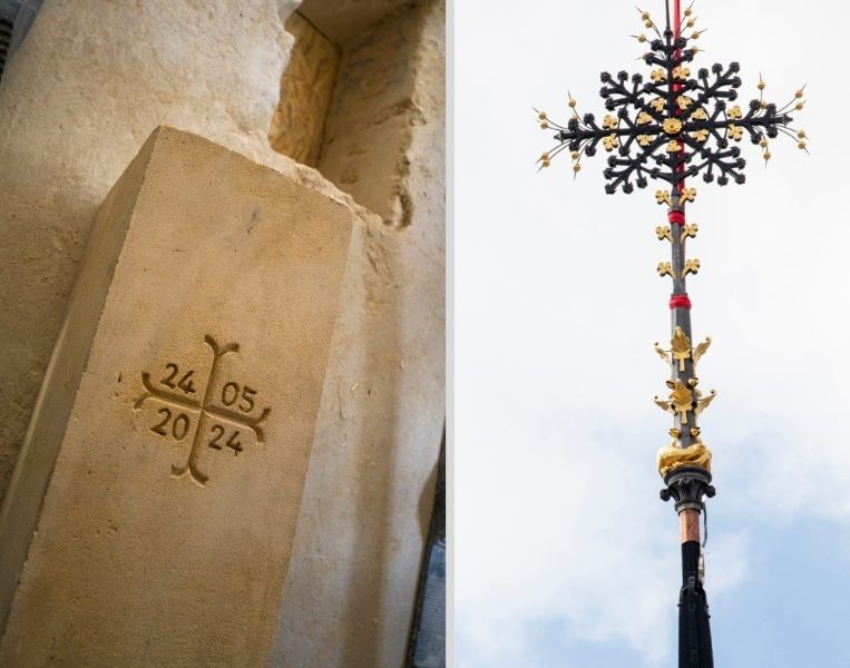 Cruz do Século XIX volta ao telhado da Catedral de Notre Dame após incêndio