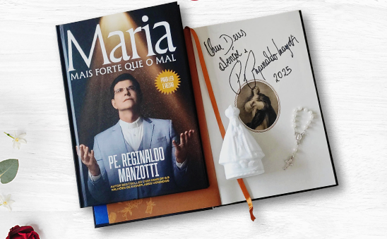 Já pensou no livro do Padre Reginaldo Manzotti com dedicatória exclusiva como presente do Dia das Mães?