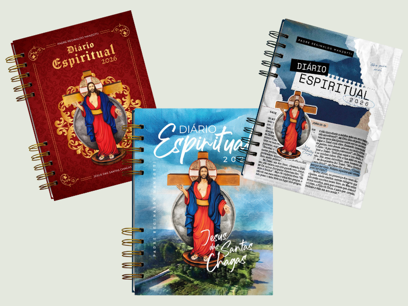 Três capas inspiradoras para acompanhar o Diário Espiritual com Padre Reginaldo Manzotti