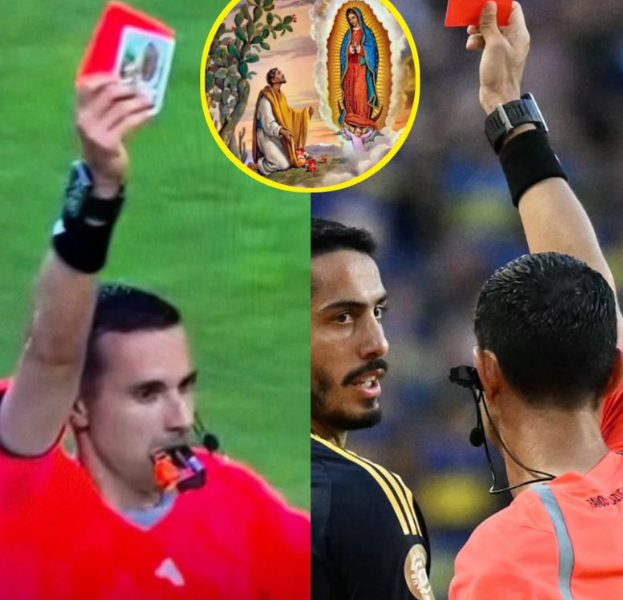 Árbitro mexicano puxa santinho de Nossa Senhora de Guadalupe ao mostrar cartão vermelho no Mundial de Clubes