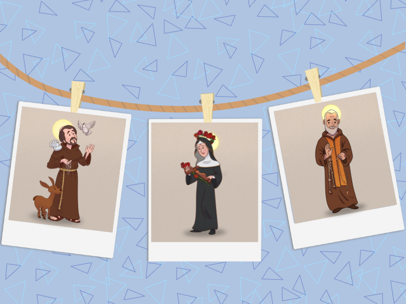 Conheça três santinhos que tiveram as marcas das Santas Chagas de Jesus