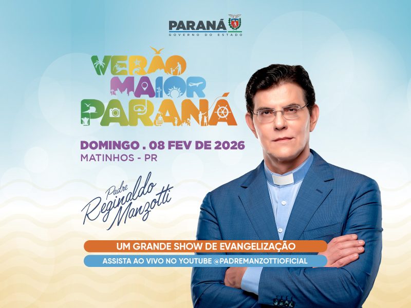Padre Reginaldo Manzotti conduz Santa Missa e show de evangelização no Verão Maior Paraná