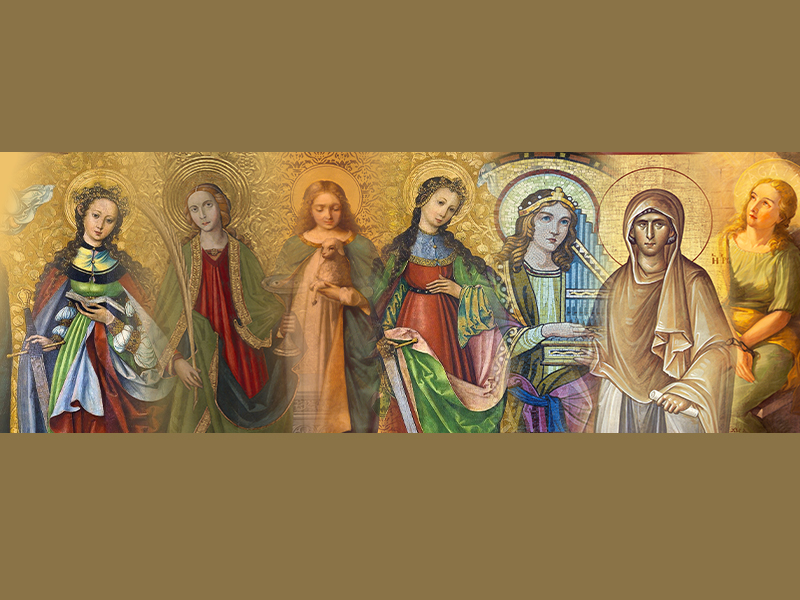 Quais Santas são mencionadas na Oração Eucarística I?